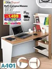 OFİS BAZAAR RAFLI ÇALIŞMA MASASI OFİS BAZAAR RAFLI ÇALIŞMA MASASI